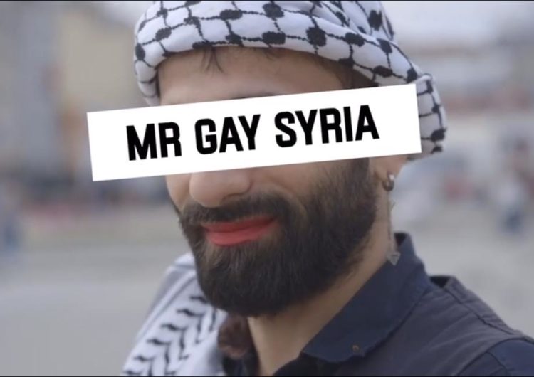 Mr Gay Syria sur écran rose